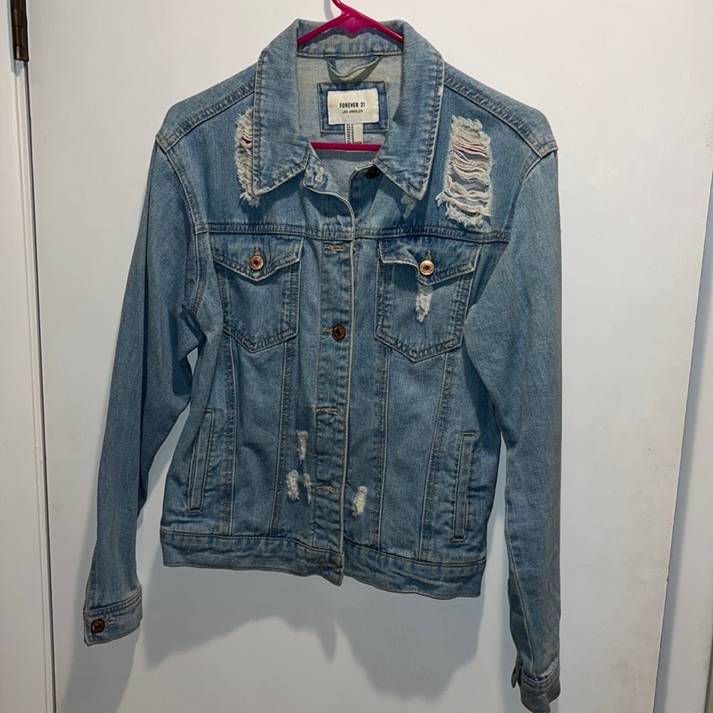 Distressed Denim Jacket